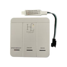 12-24 Volt Tek Renk Pixel Şerit Led Kontrol Anahtarlı Duvar Tipi Kontrol Cihazı