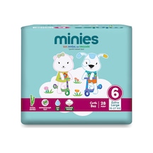 Minies Bebek Bezi Extra Large 6 Beden 15-27 Kg 28'li - 5 Adet Tarı 5 - 6 Numara