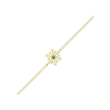 Gözlü Kartanesi Altın Zincir Bileklik 14K Gold 17 Cm Sarı Altın