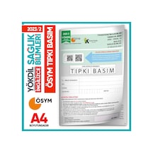 2023/2 YÖKDİL İngilizce SAĞLIK BİLİMLERİ ÖSYM Çıkmış Soru Tıpkı Basım Deneme Kitapçığı Türkiye Genel