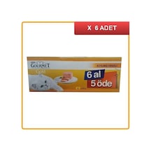 Gourmet Gold Kıyılmış Hindili Konserve Yetişkin Kedi Maması 6 Al 5 Öde 6'lı 6 x 85 G