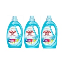 Aquabor Sıvı Çamaşır Deterjanı Renkliler İçin 3 Adet 99 Yıkama Doğal Mineralli