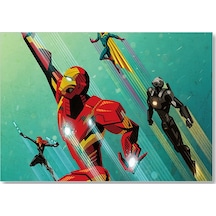 Cakasepetim Civil War Iron Man Rising Ahşap Mdf Tablo