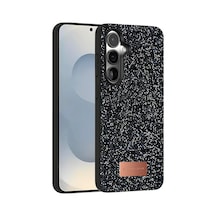 Onegif - 131 - Samsung Galaxy Uyumlu S25 Bright Simli Kapak - Muratech - - Siyah Sıyah