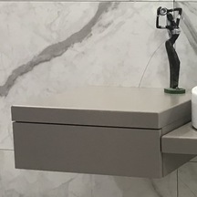Kale Eternal 50Cm Banyo Dolabı (Bas-Aç Çekmece) (Kompakt Laminat) Çok Renkli