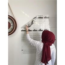 Tutunabilir Kağıt Eğitici Pratik Çarpım Tablosu Şeffaf Akıllı Kağıt Tahta 100x100 Cm Yazı Tahtası Ve Kalem Genel