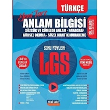 2022 8.Sınıf LGS Anlam Bilgisi Soru Föyleri- Yeni Tarz Yayınları