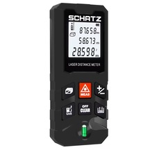 Schatz 100 Metre Lazerli Mesafe Ölçer Kırmızı Işık Lazermetre Siyah