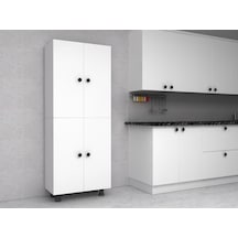 Sarvel Mdf 4 Raflı Çok Amaçlı Mutfak Banyo Ayakkabılık Dolap 70 CM