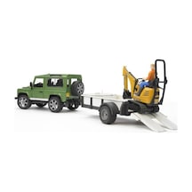 Bruder Land Rover Arazi Aracı Ve Jcb Mini Kazıcı