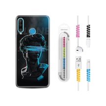 Huawei P30 Lite Kılıf Kablo Koruyuculu Alone 1668