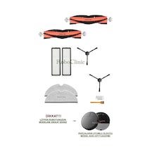 Xiaomi Mi Vacuum Mop 2 Pro Plus Robot Süpürge Uyumlu Fırça,hepa Filtre,mop Seti-10 Parça