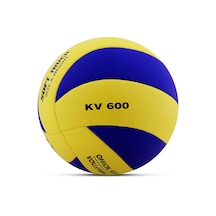 Voleybol Topu Soft Touch Yapıştırma Yumuşak Yüzey 18 Panel 5 Num Lacivert - Sarı