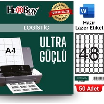 Herboy Hb-1048 32 X 32 Mm A4 Laser Etiket 50 Adet