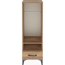 Arges Dolap 2 Raflı Tek Çekmeceli Tek Askılı 44x30x134 Çam-çam Atlas Çam