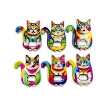 Magicool Kedi Tasarımı İstanbul Temalı Buzdolapı Süsü Magnet Alk5407