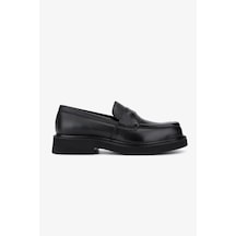 Valmenti Erkek Hakiki Deri Siyah Antik Loafer Ayakkabı 1111 Sh5802 Erk Sk25-26 Sıyah Antık Siyah
