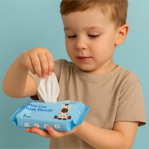 Mini Cep Sevimli Hayvan Figürlü Islak Mendil 1 Çoklu Paket