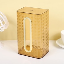 Altın Ev Doku Kutusu Şeffaf Masaüstü Doku Kutusu Pompalama Kağıt Saklama Kutusu Oturma Odası Yemek Odası Sehpa Dekorasyon
