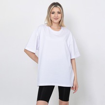 Oversize Tshirt Kadın Beyaz