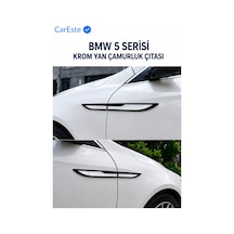 Bmw 5 Serisi Krom Yan Çamurluk Çıtası 4 Parça 3m Bantlı Araç Aksesuarı