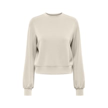 Only Onlmaya L/s Modal O-neck Jrs Kadın Gri Bluz - 15369155