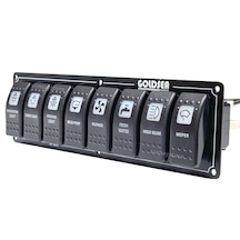 Goldsea 8 Anahtarlı Slim Model Switch Panel 12-24v Kontrol Panell