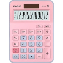 Casio Hesap Makinesi Masaüstü 12 Hane Açık Pembe+açık Mavi L Mx-12b-pklb