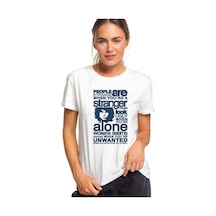 The Doors Baskılı Beyaz Kadın Tshirt (534816604)