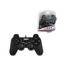 Ps3 Siyah Oyun Kolu Analog Titreşimli Usb Kablo 15 Tuş - 2 Analog - 8 Yön Tetikleyici 1.8mt Kablo Bx40