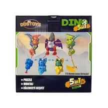 Dostoys Dino 5ın1 Eğitici Kutu Oyunu - 2 Adet Tarı