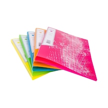 Noki Yaylı Dosya Neon Seri Mat Pembe F101n-070 Çok Renkli