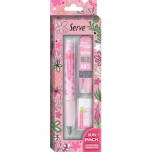 Serve Deep Doğa Serisi Okul Seti Şeker Pembe