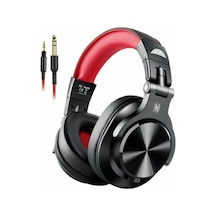 A71 Studio Hifi Kulak Üstü Kulaklık - 40khz Hi-res Audio, Çift Jak Girişli 3.5mm/6.35mm Kırmızı