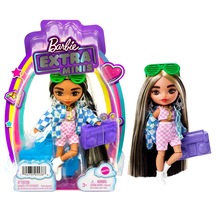 Barbie Extra Mini Bebekler 14 CM Müzik Setiyle Uzun Düz Saçlı B