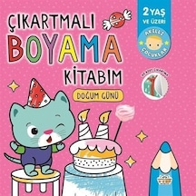 Çıkartmalı Boyama Kitabım - Doğum Günü