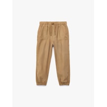 Koton Cep Detaylı Beli Bağcıklı Jogger Pantolon Kahverengi 6smb40021tw Kahve