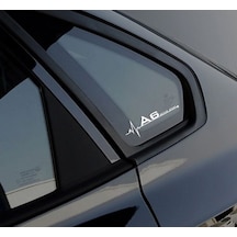 Audi A6 Yan Cam Sticker Oto Kapı Çıkartma Aksesuar 20Cmx7Cm