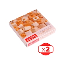 Aktürk Lokum Sade ve Beyaz Fındıklı 2 x 500 G