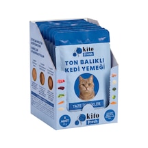 Kito Fresh Ton Balıklı Kedi Yemeği %100 Taze İçerikli Mama 80 G X 8 Adet