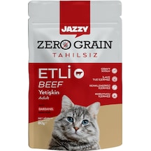 3 Adet Jazzy Kedi Maması Etli 80 Gr