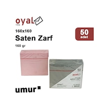 Oyal 160x160 160gr 50li Füme Saten Zarf