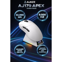 Aj179 Apex 8.000 Hz-30.000 Dpı, Huano Optik Switch-rgb Manyetik Ekranlı Şarj Doku Diğer