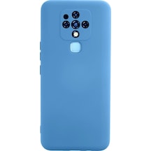 Newface - 383 - Tecno Camon 16 Kılıf Nano İçi Kadife Silikon - Csmo-tex - - Mavi
