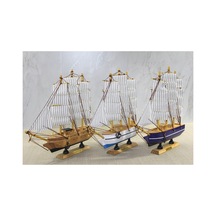 3 Adet Ahşap Gemi Dekoratif Model Ahşap Tasarım 30 29 Cm Hobi Dekorasyon Ship Model Boat 2