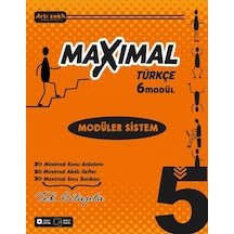 Artı Zeka Yayınları 5 Sınıf Maxımal Türkçe Modüler Sistem Seti 6 Modül