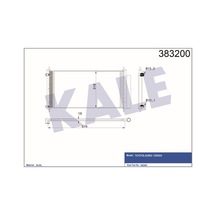 KALE OTO Radyatör 383200 Klima Radyatörü Auris Verso Al Al 604X390X16