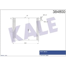 Kale Klıma Radyatoru Bmw X3 E83-x3 E83 Lcı N46-n52-m54 Klr-384800