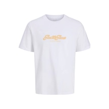 Jack & Jones Jack&jones 12297893 0 Yaka Erkek Tshirt - Beyaz Beyaz