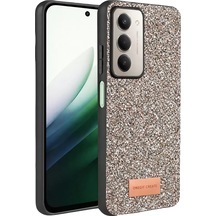 Onegif Xiaomi Redmi 15 4g Bright Simli Kapak - Gümüş -